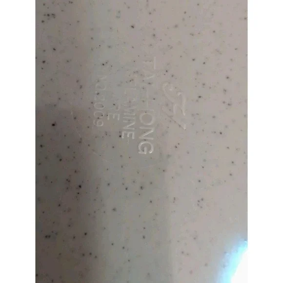 Thunder Group Melamine Oval Platter Asian Design Blue Grey Speckled 9.75 Inch - Picture 9 of 13